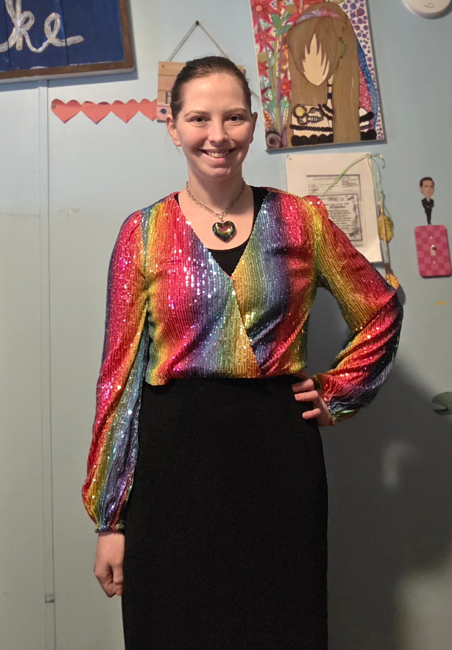 "Cassie" Rainbow Romper