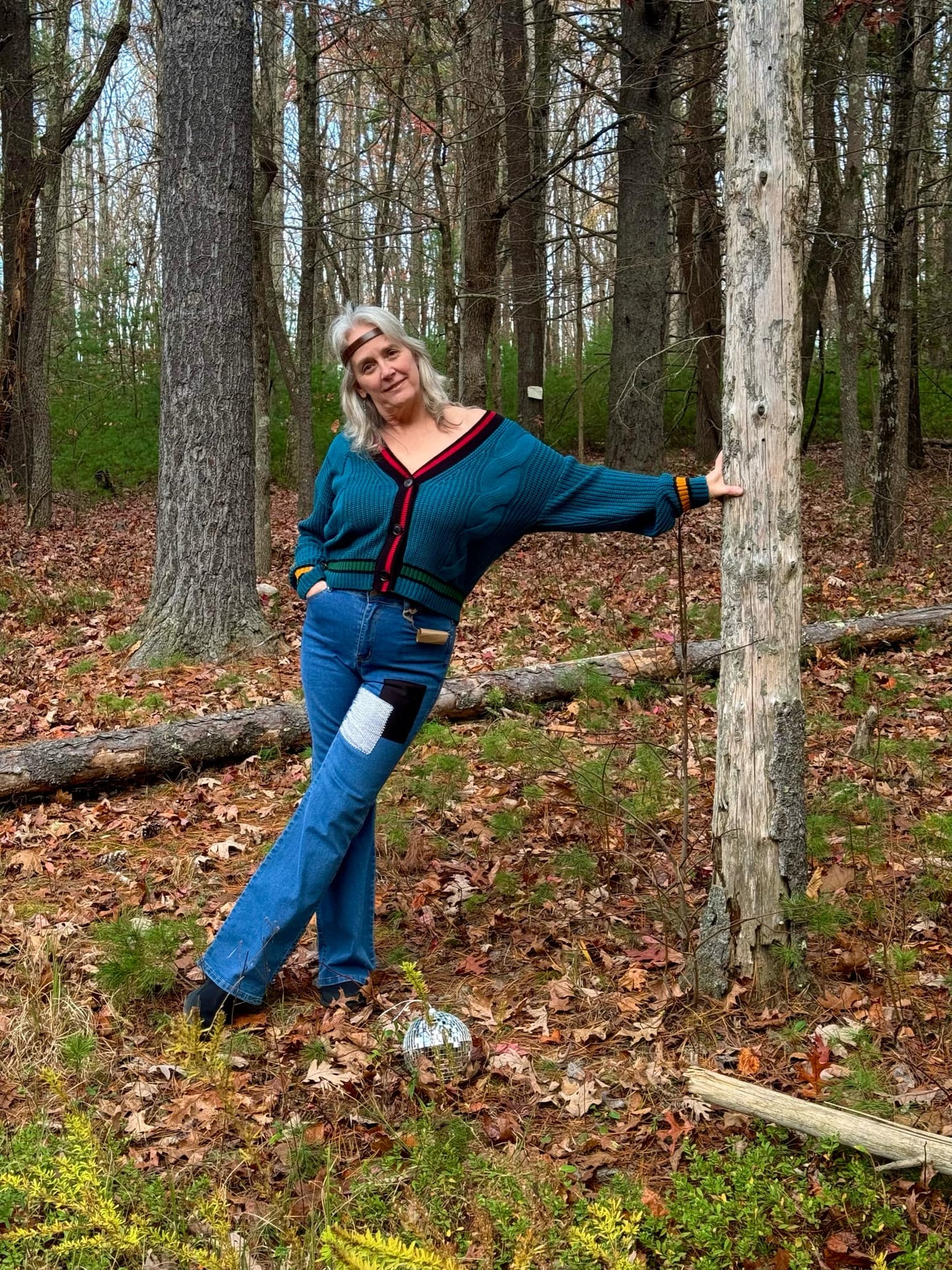 "Samantha" Teal Colorblock Sweater- Plus