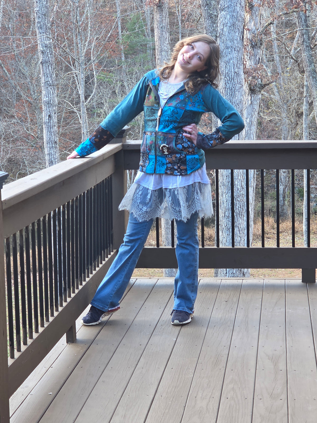 Blue Mushroom Jacket