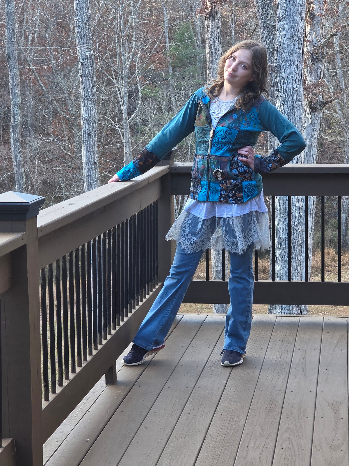Blue Mushroom Jacket