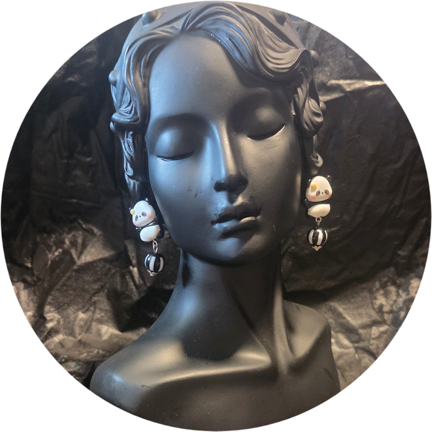 Panda Earrings