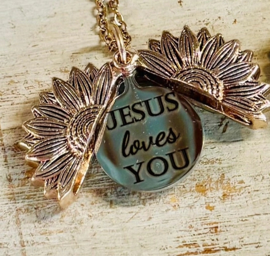 "Jesus Loves You" Necklace