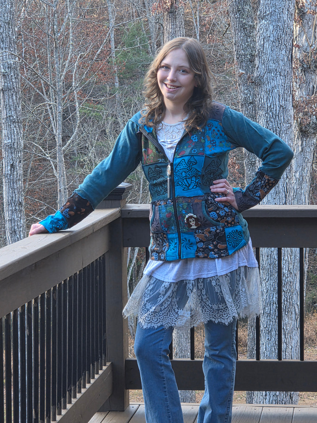 Blue Mushroom Jacket