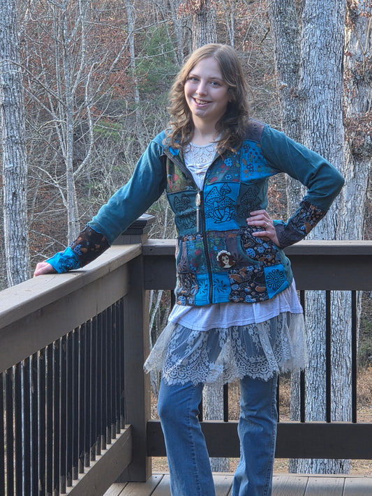 Blue Mushroom Jacket