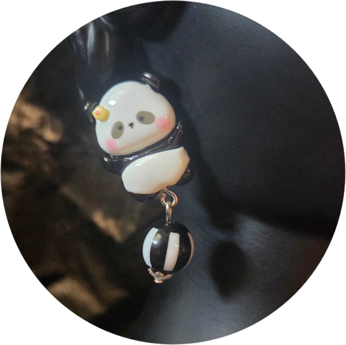 Panda Earrings