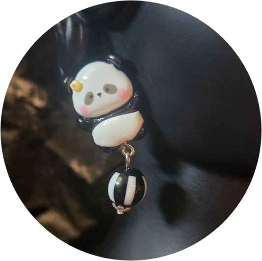 Panda Earrings